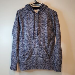 J America Hoodie Hooded Sweatshirt Pullover Men's Size Small Blue/Gray EUC NICE!